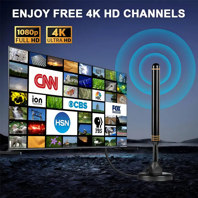 Long Range Digital TV Antenna – 4K Free Channels - YN