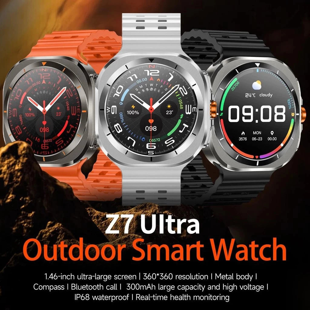 Z7 Ultra Waterproof Smartwatch – Fitness, Calls & Style in One - YN