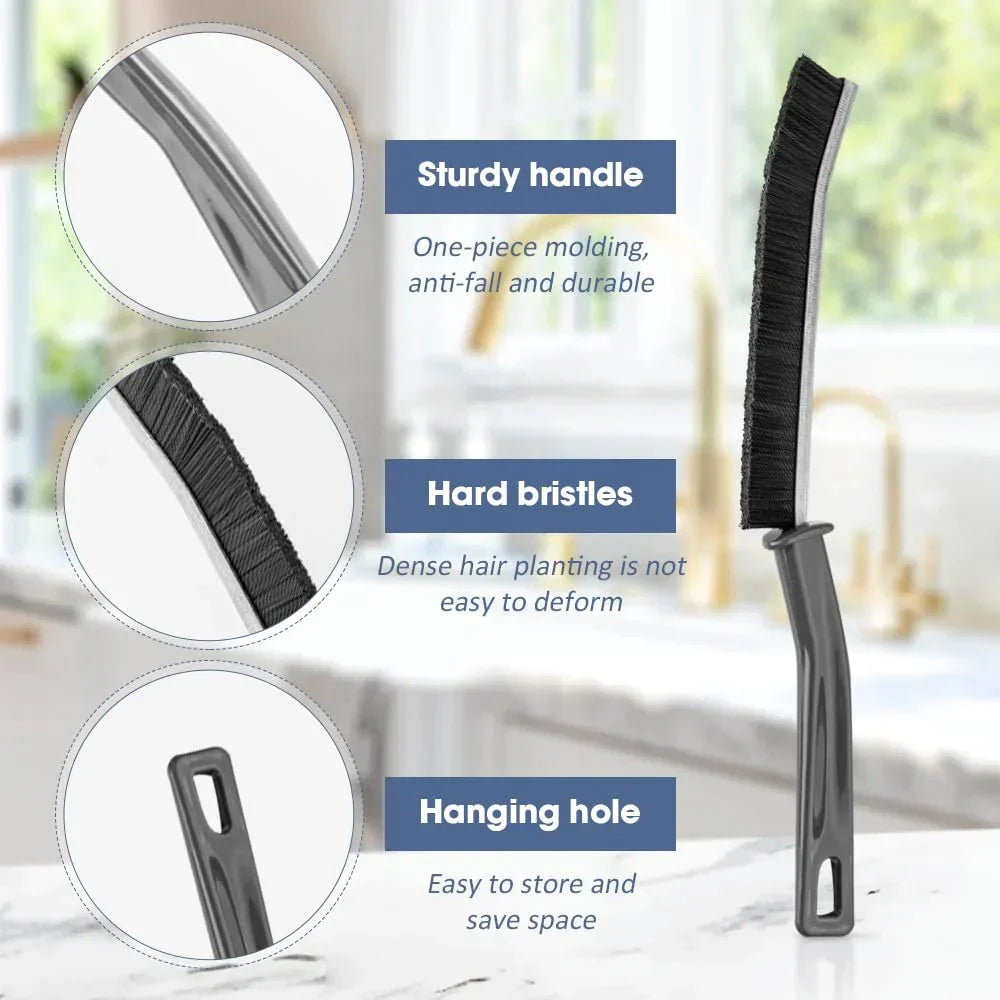 ✨ Hard-Bristled Crevice Cleaning Brush for Deep Scrubbing - YN