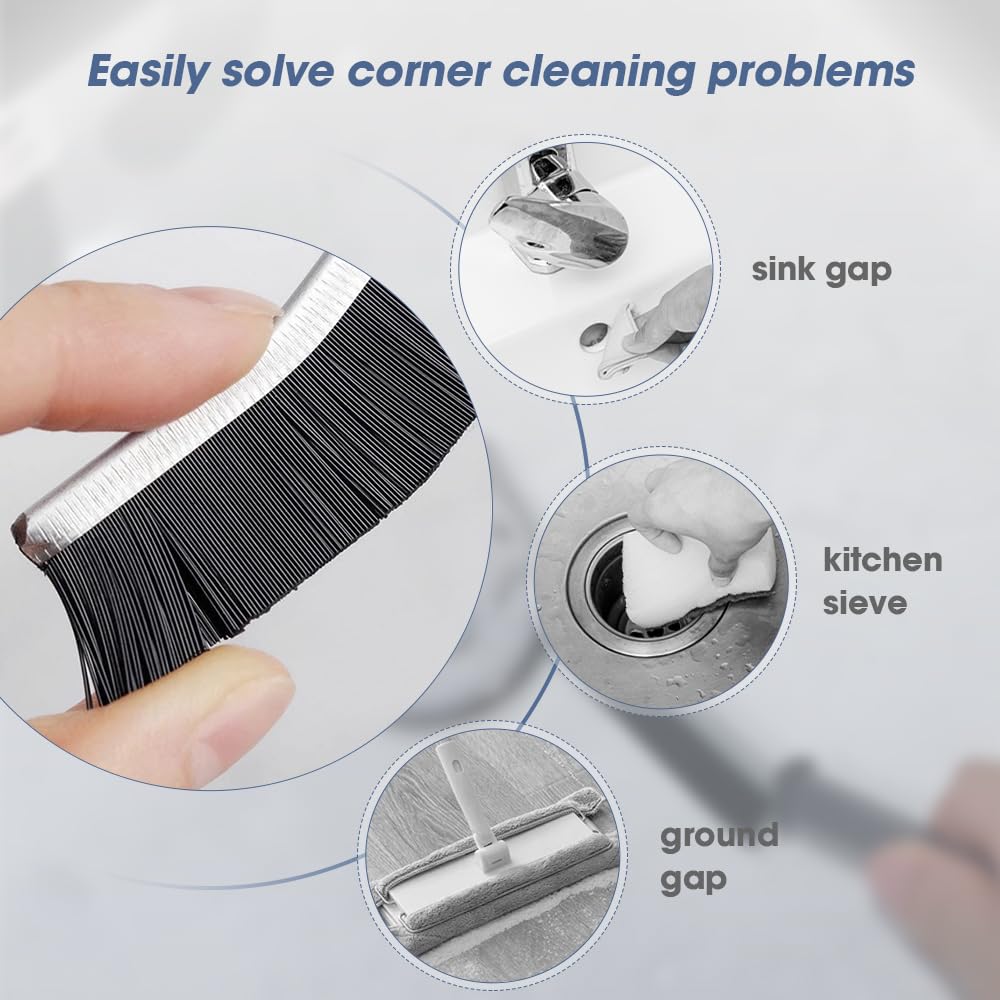 ✨ Hard-Bristled Crevice Cleaning Brush for Deep Scrubbing - YN