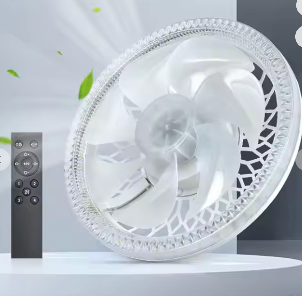 Ceiling Fan with LED Light and Remote Control - YN