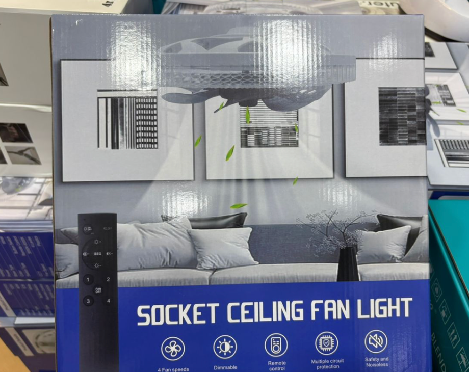 Ceiling Fan with LED Light and Remote Control - YN