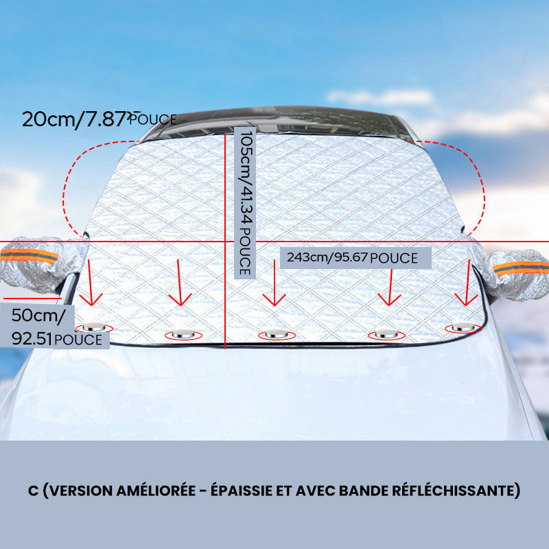 Magnetic Windshield Sun & Snow Cover – All-Weather Car Protection - YN